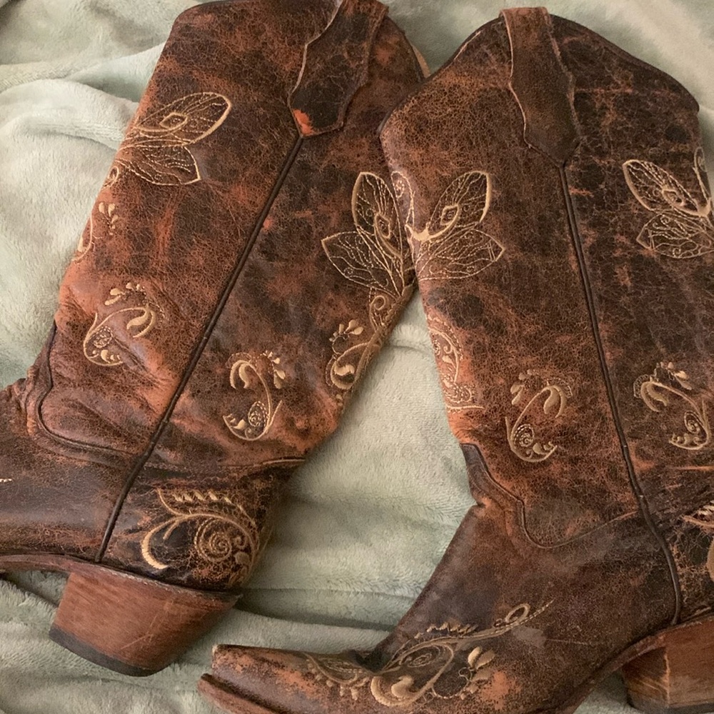 Circle G Dragonfly Cowgirl Boots